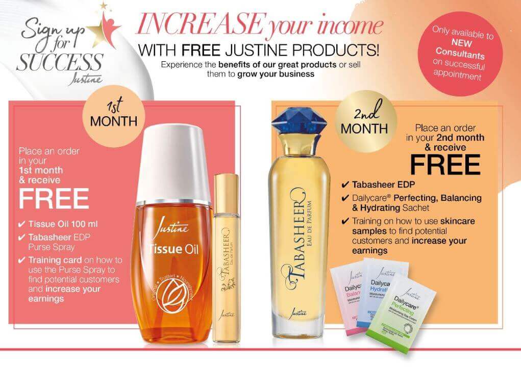 Free Justine Products 1 and 2
