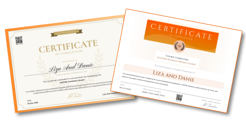 Justine Certificates
